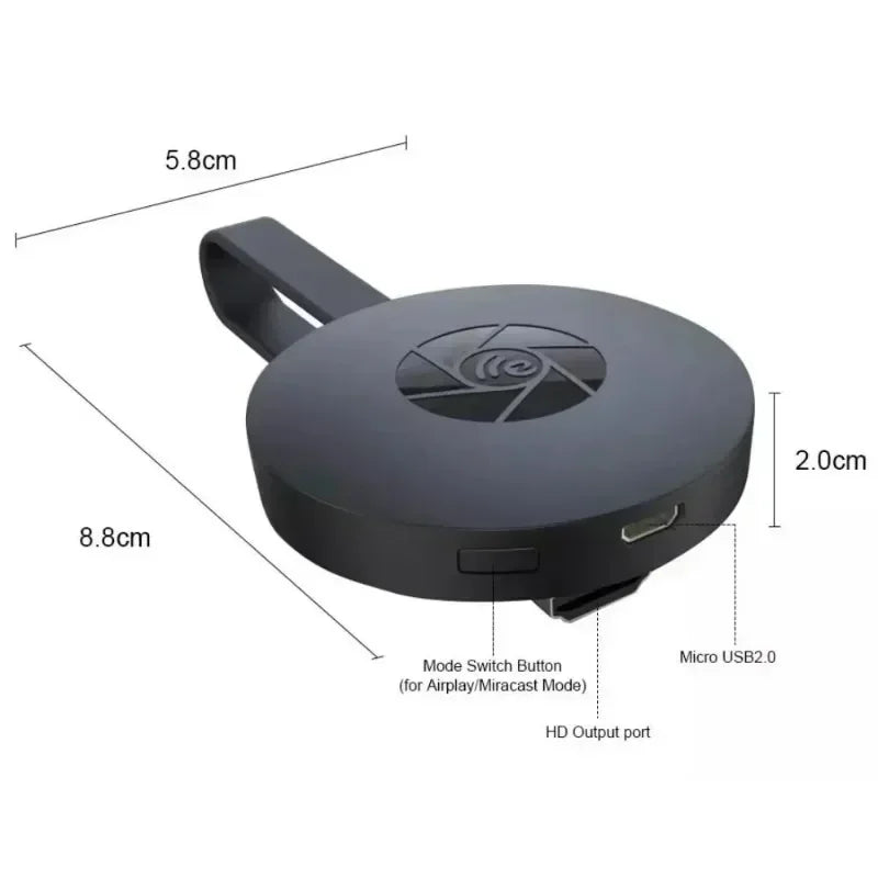 Partilhe o Ecrã do Telemóvel para a TV em Segundos – MiraScreen G2
