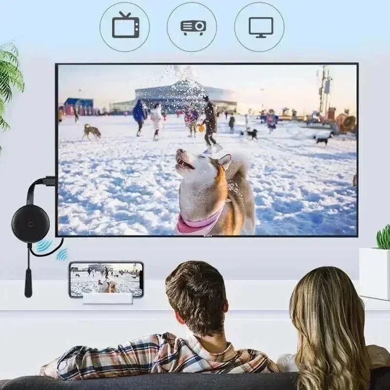 Partilhe o Ecrã do Telemóvel para a TV em Segundos – MiraScreen G2