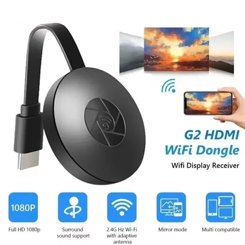 Partilhe o Ecrã do Telemóvel para a TV em Segundos – MiraScreen G2