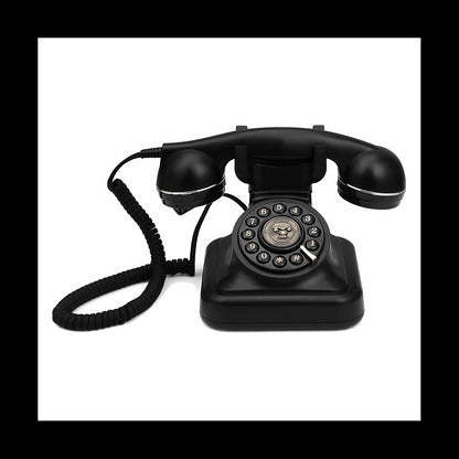 Telefone Fixo Retro com Campainha Clássica Metálica e Estilo Vintage para Escritório e Decoração
