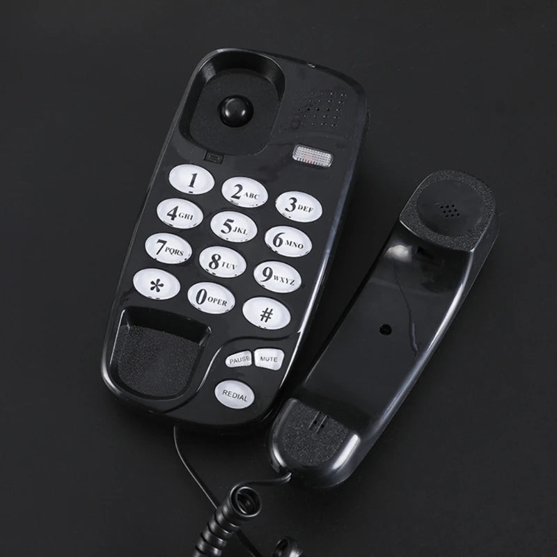 Telefone Fixo de Parede ou Mesa KXT-580 com Função Mudo e Rediscagem Modelo: 594A