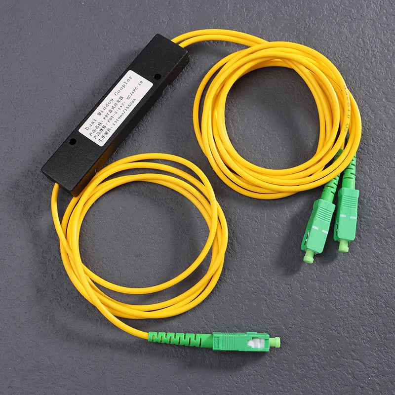 Splitter Óptico de Fibra FTTH 1x2 com Conector SC/APC