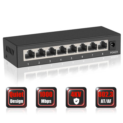 Switch Gigabit Ethernet Ienron – Modelos de 5, 8 e 10 Portas