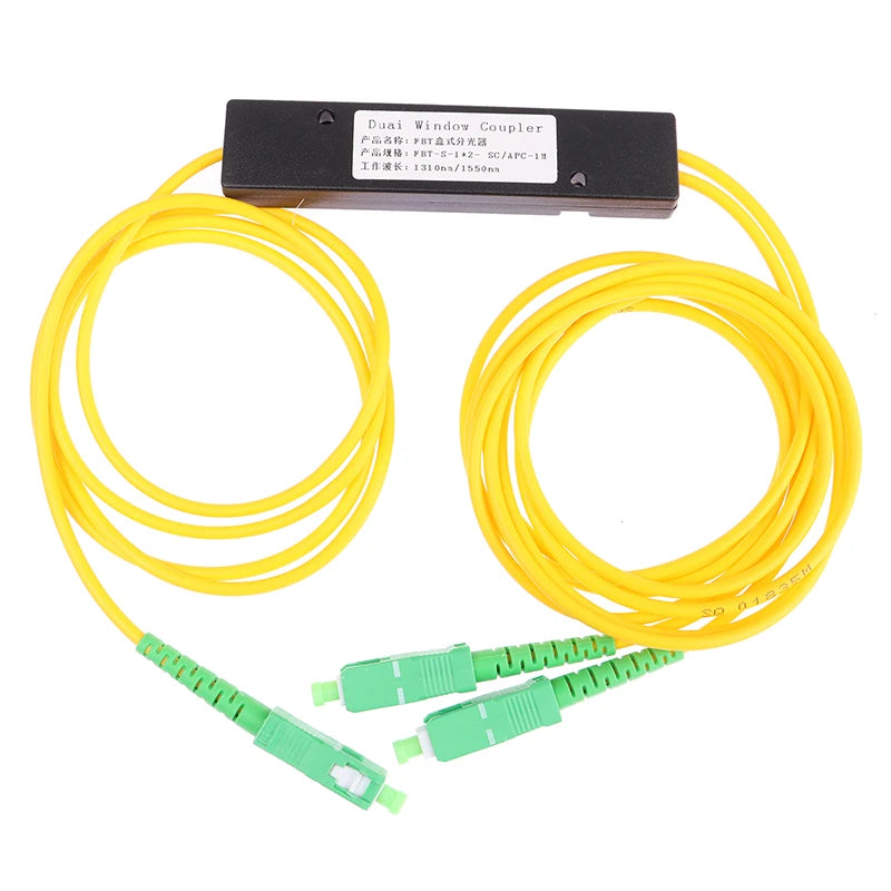 Splitter Óptico de Fibra FTTH 1x2 com Conector SC/APC