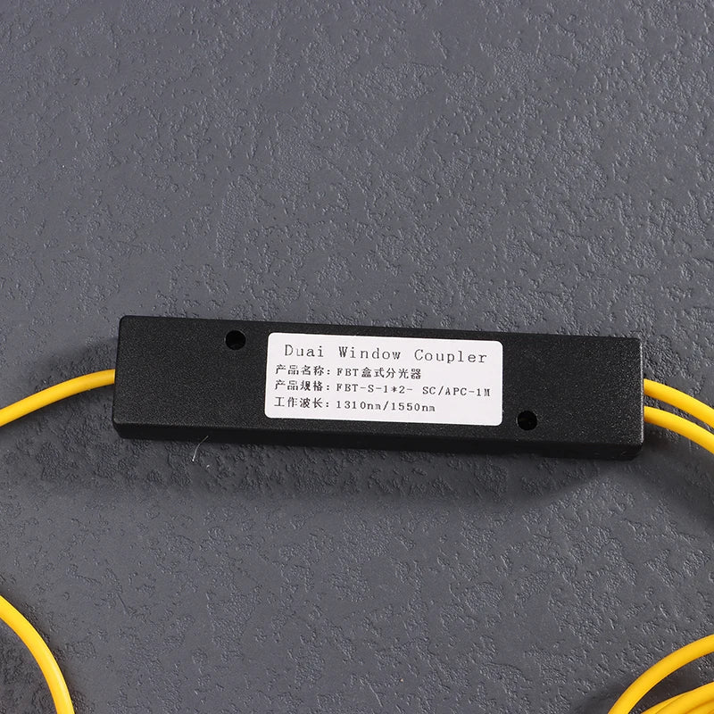 Splitter Óptico de Fibra FTTH 1x2 com Conector SC/APC