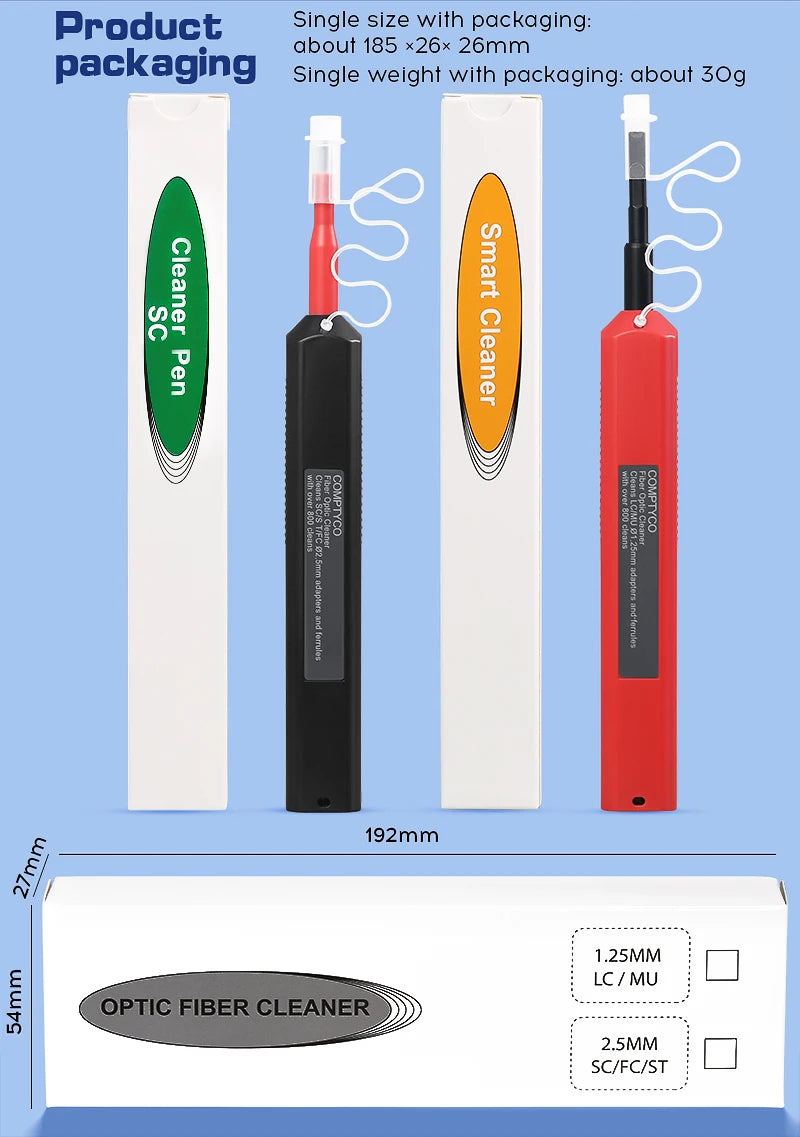 Caneta de Limpeza de Fibra Óptica COMPTYCO FTTH