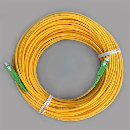 Cabo de Fibra Óptica SC/APC-SC/APC FTTH Monomodo 5M/10M/15M - Ideal para Ligação de ONT em Casas