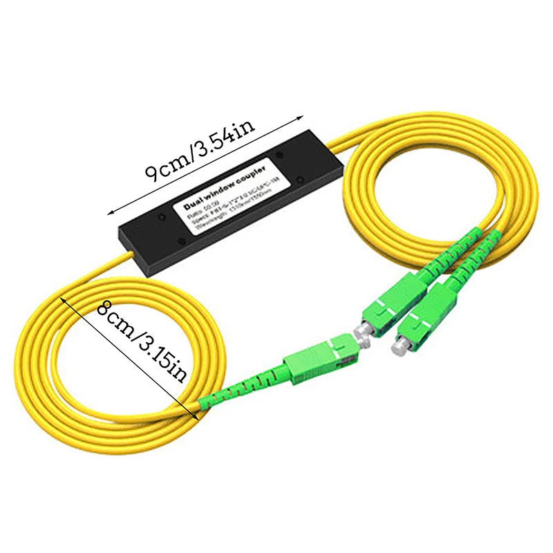 Splitter Óptico de Fibra FTTH 1x2 com Conector SC/APC