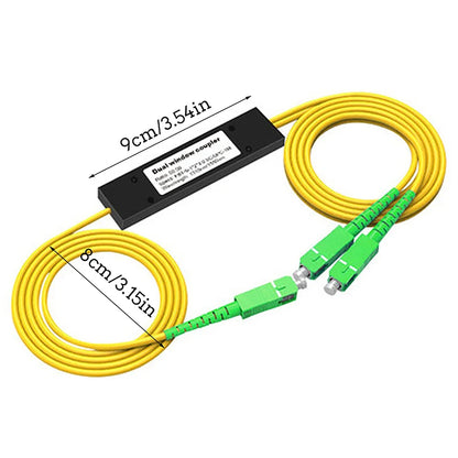 Splitter Óptico de Fibra FTTH 1x2 com Conector SC/APC