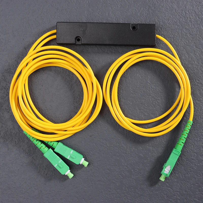 Splitter Óptico de Fibra FTTH 1x2 com Conector SC/APC