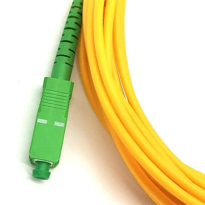 Cabo de Fibra Óptica SC/APC-SC/APC FTTH Monomodo 5M/10M/15M - Ideal para Ligação de ONT em Casas