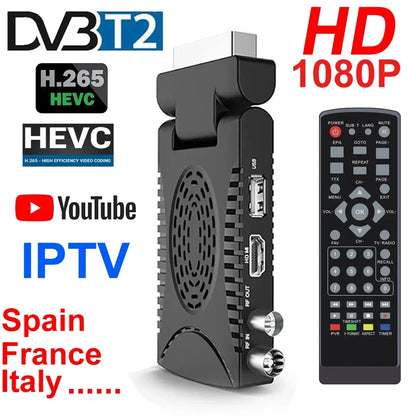 Receptor TDT Digital DVB-T2 - Receba Canais em HD e Acesse Funcionalidades Multimédia