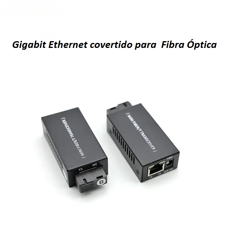 Conversor Gb Ethernet para Fibra 20KM