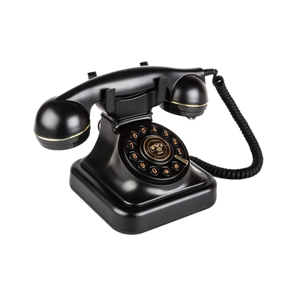 Telefone Fixo Retro com Campainha Clássica Metálica e Estilo Vintage para Escritório e Decoração