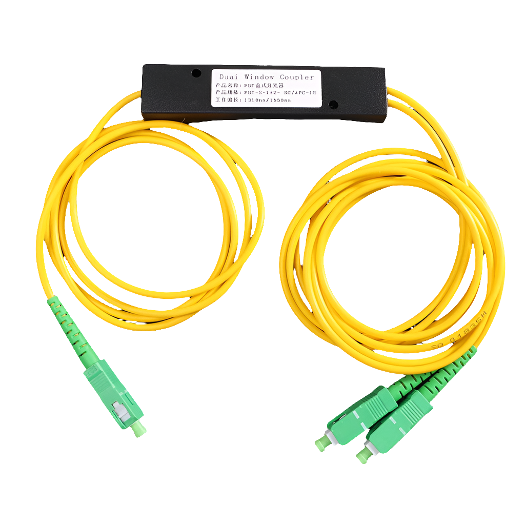 Splitter Óptico de Fibra FTTH 1x2 com Conector SC/APC