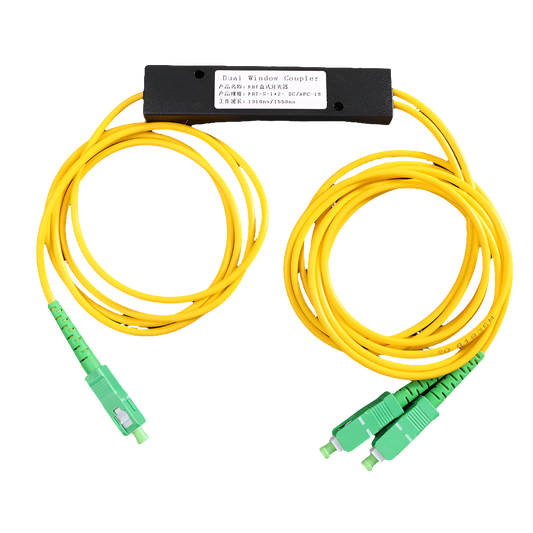 Splitter Óptico de Fibra FTTH 1x2 com Conector SC/APC