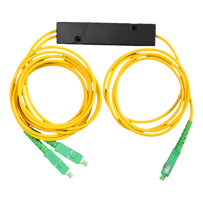 Splitter Óptico de Fibra FTTH 1x2 com Conector SC/APC